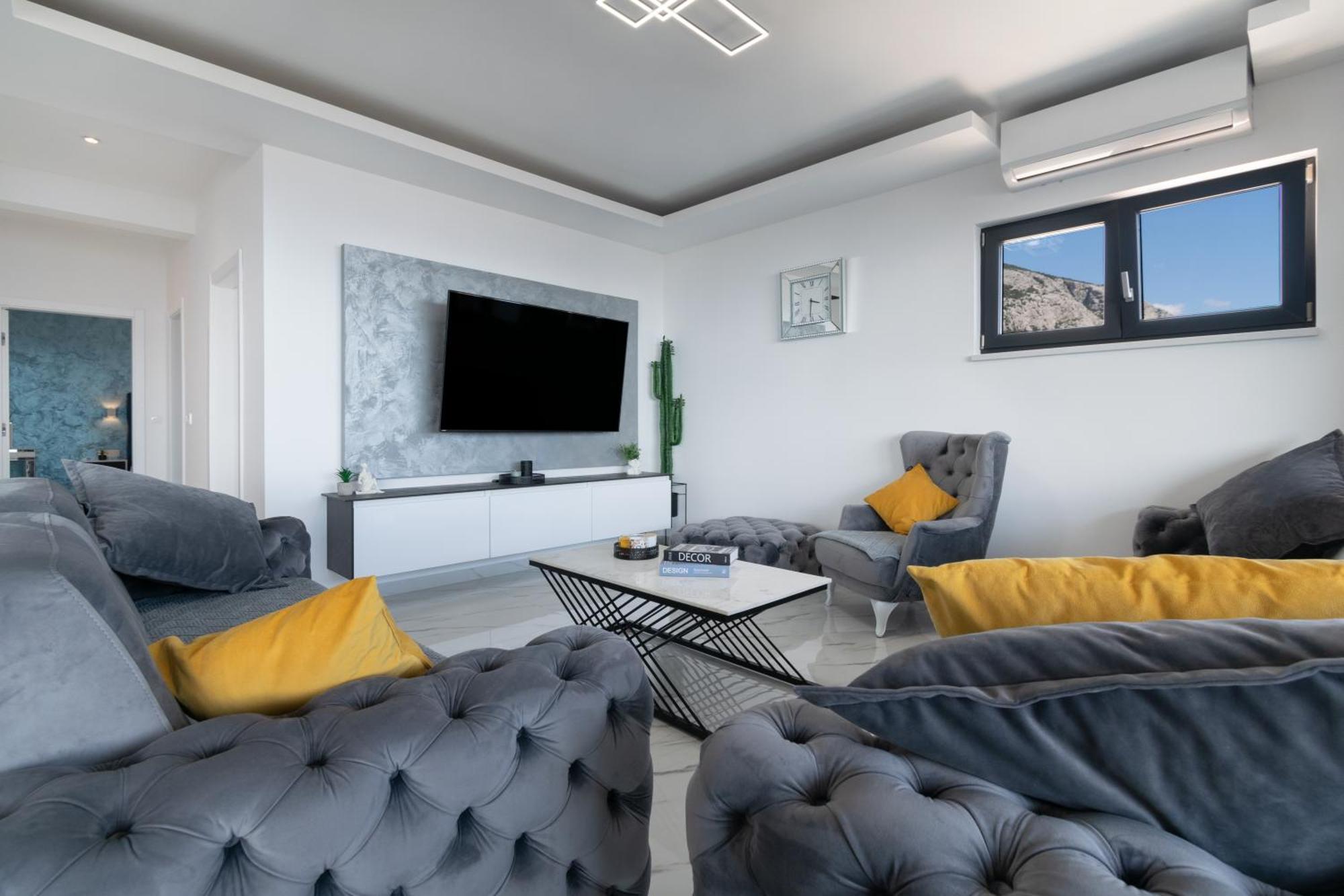 Lux Penthouse Panoramic View With Jacuzzi Leilighet Makarska Eksteriør bilde